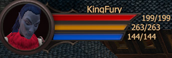 Armor, Health and Power bars as of Beta Testing.