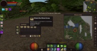 A player views the survey location on their map.